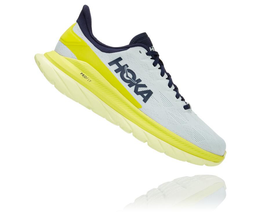 Hoka One One ランニングシューズ メンズ 白 - Mach 4 - QD8957612